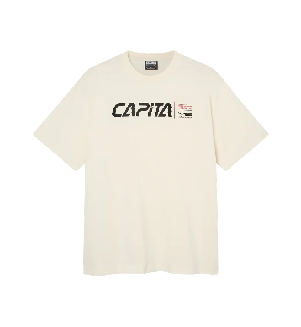 capita-gravity-tee-t-shirt-unisex-100-cotone-pre-lavato-off-white image 1