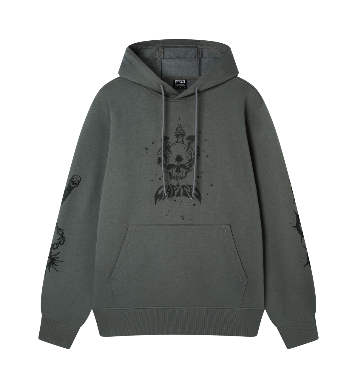 capita-dark-horse-hood-felpa-con-cappuccio-unisex-relaxed-fit-in-mistura-cotone- image 1