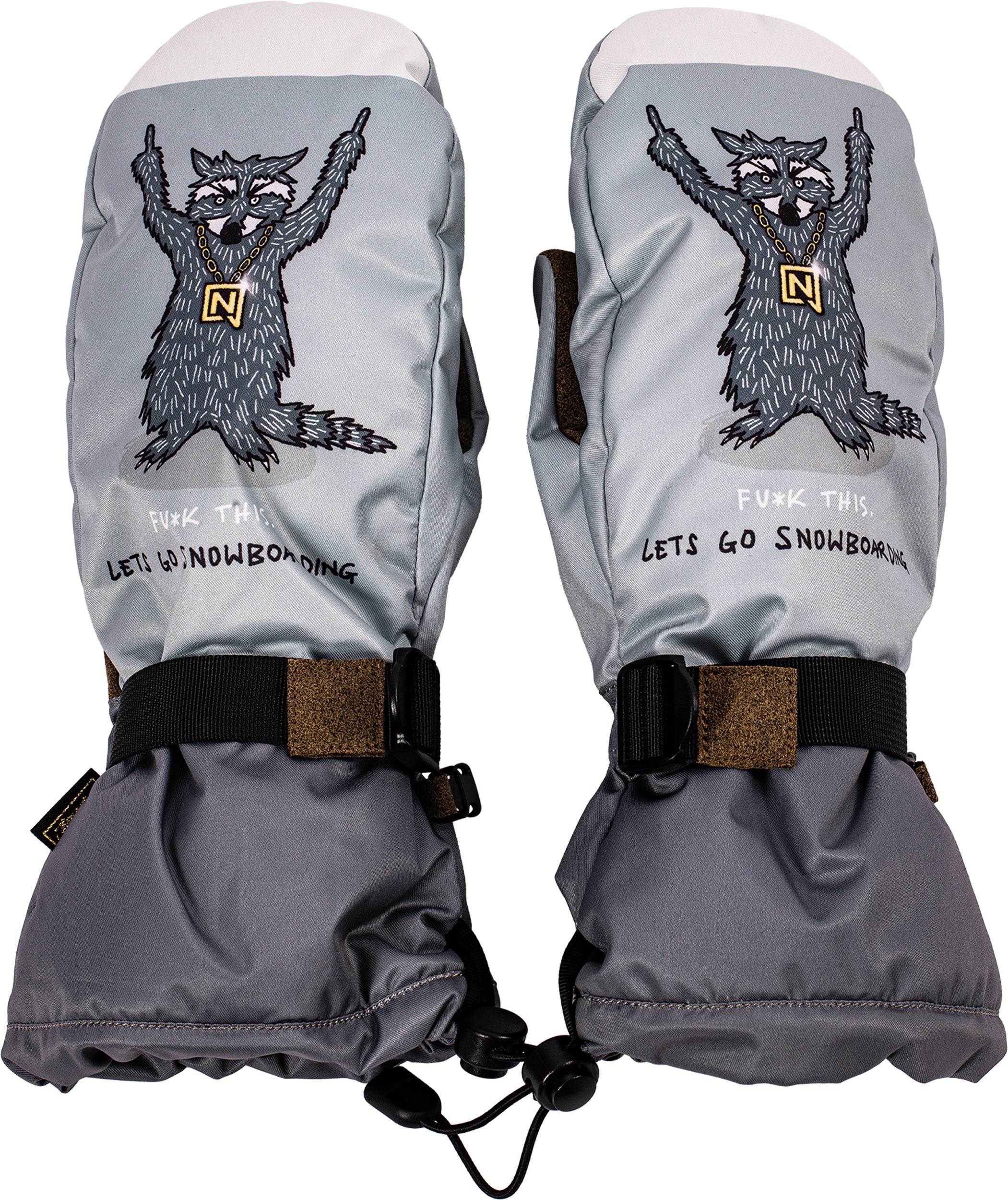 nitro-snowboards-racoon-mitten-moffole-snowboard image 1