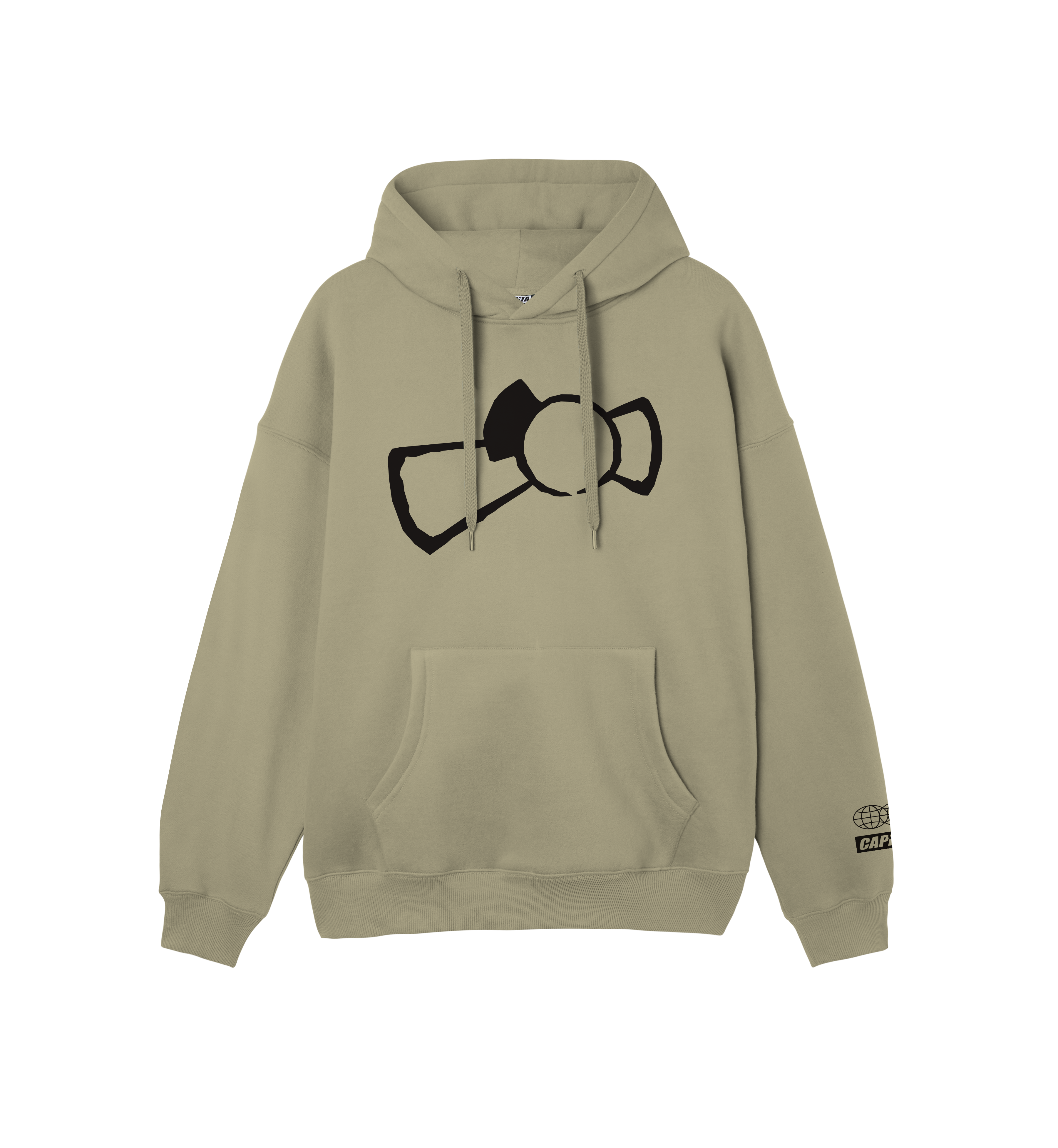 capita-metaphor-felpa-con-cappuccio-khaki image 4