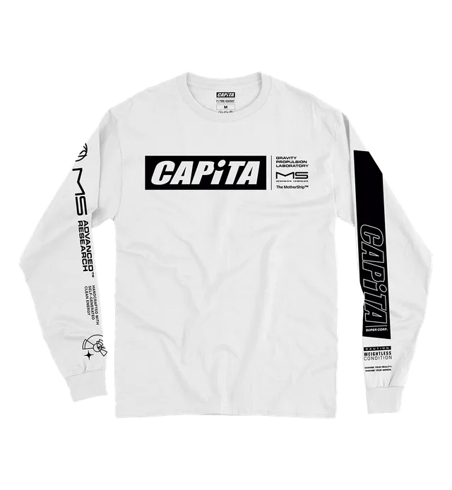 capita-mothership-longsleeve-maglia-manica-lunga-bianca image 1