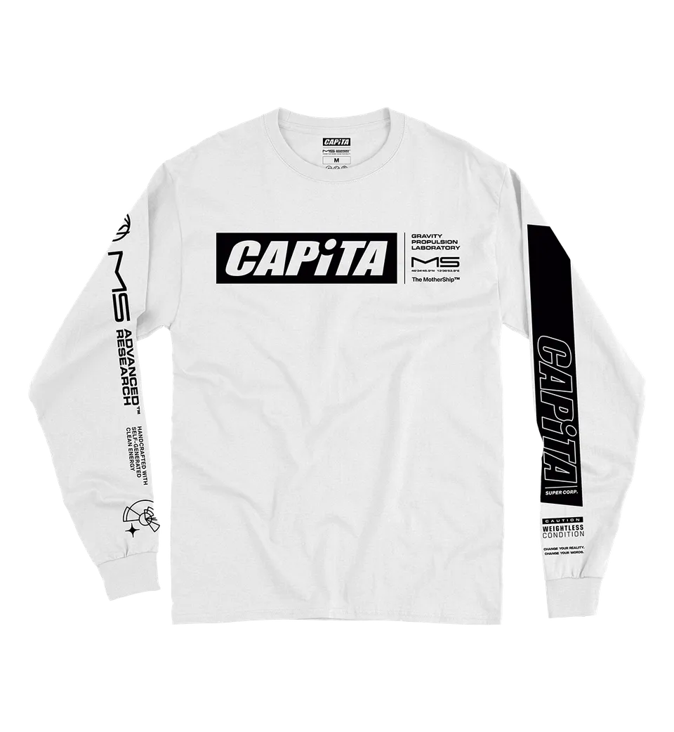 capita-mothership-longsleeve-maglia-manica-lunga-bianca image 1