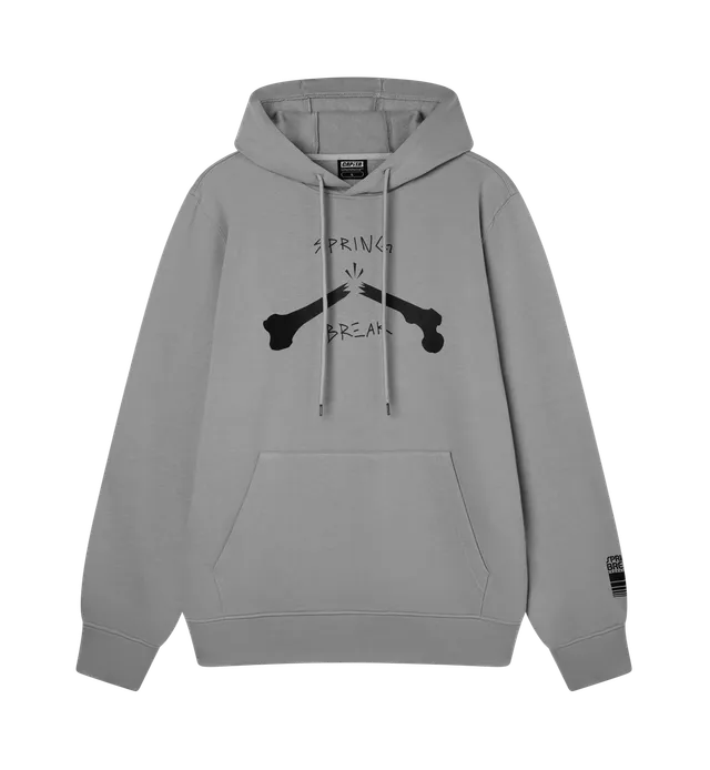 capita-bones-hood-felpa-con-cappuccio-grigio-scuro image 1