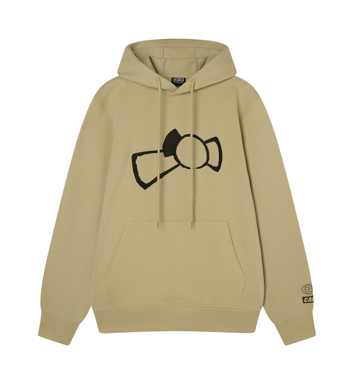 capita-metaphor-felpa-con-cappuccio-khaki image 1