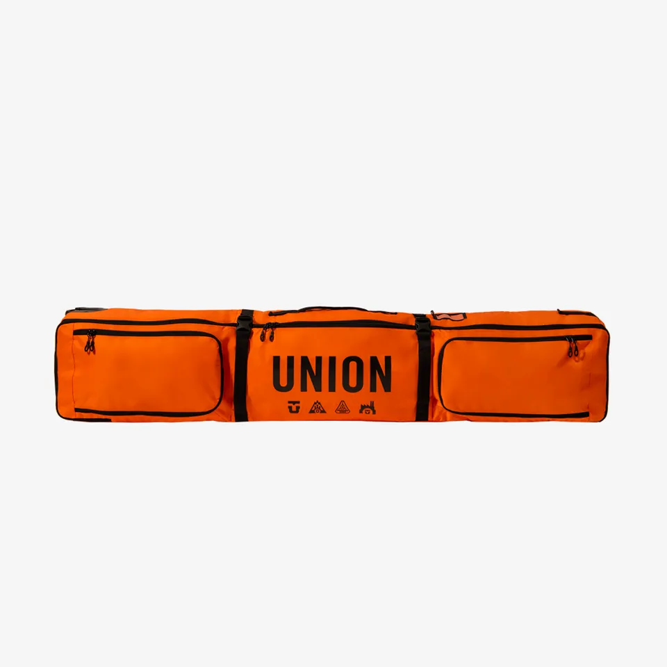 union-binding-company-wheeled-travel-snowboard-bag-arancione image 1