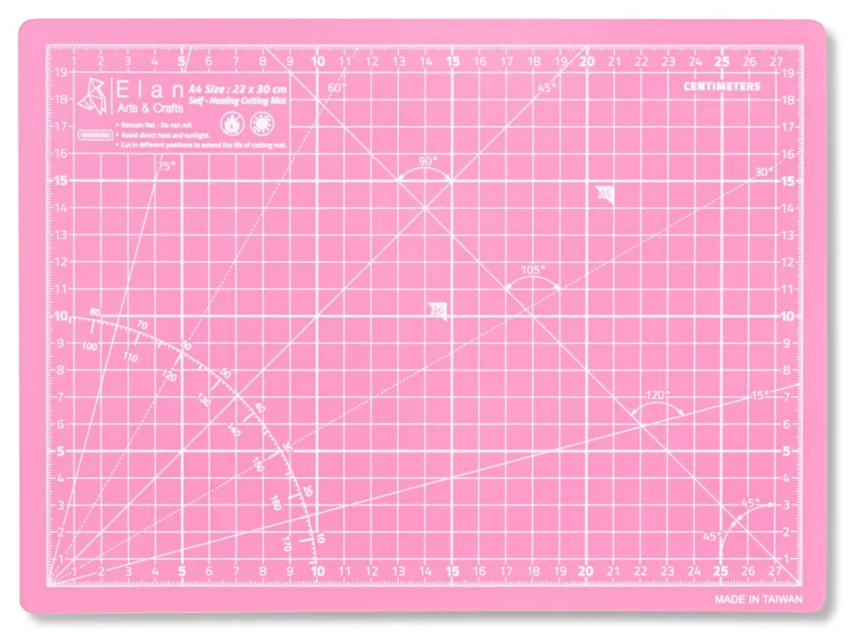 elan-tappetino-da-taglio-a4-rosa-22x30-cm-5-strati image 1