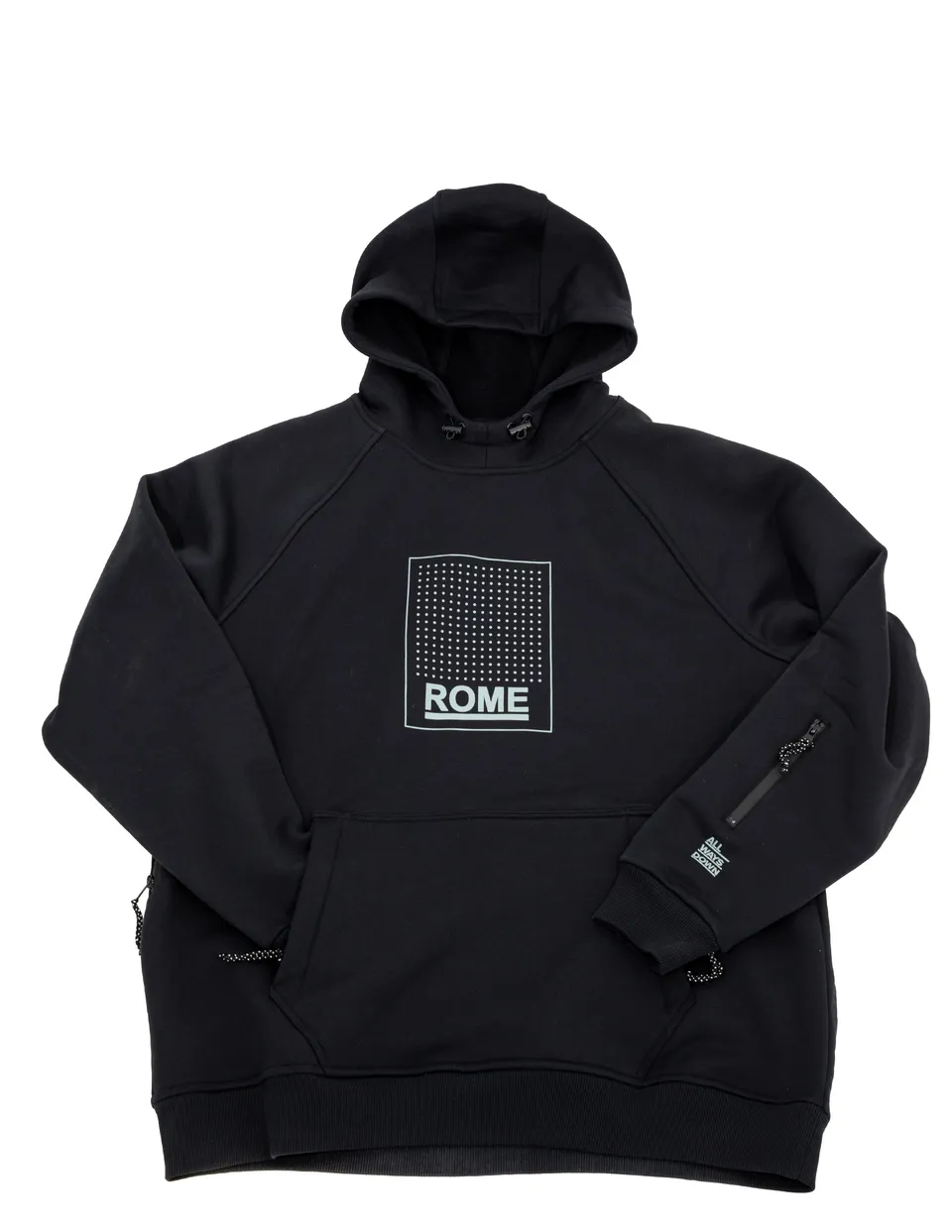 rome-sds-riding-hoodie-felpa-snowboard-on-mountain image 1