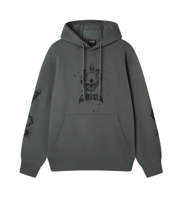 capita-dark-horse-hood-felpa-con-cappuccio-unisex-relaxed-fit-in-mistura-cotone- image 1