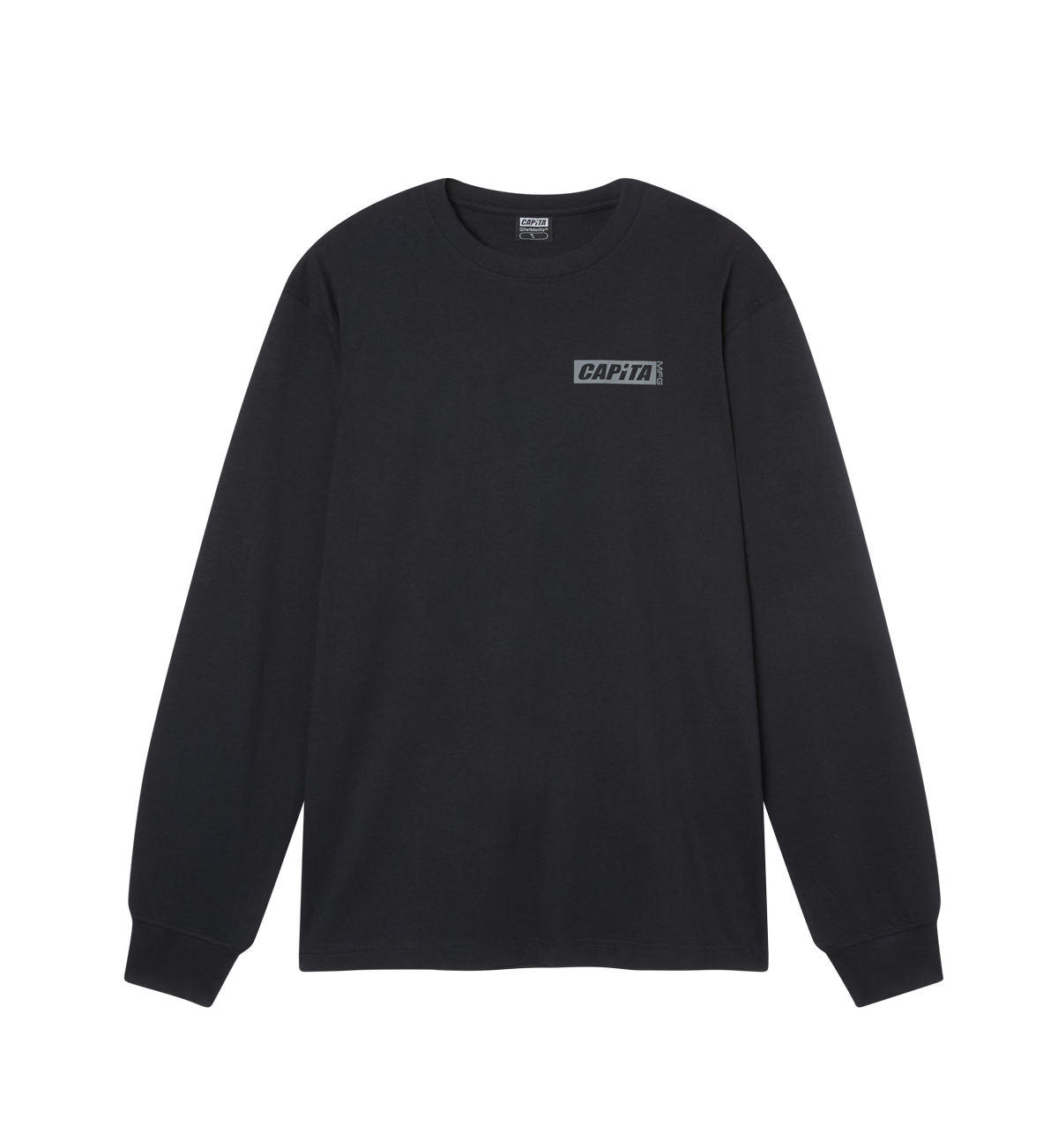 capita-indoor-long-sleeve-tee-maglia-nera-manica-lunga image 2