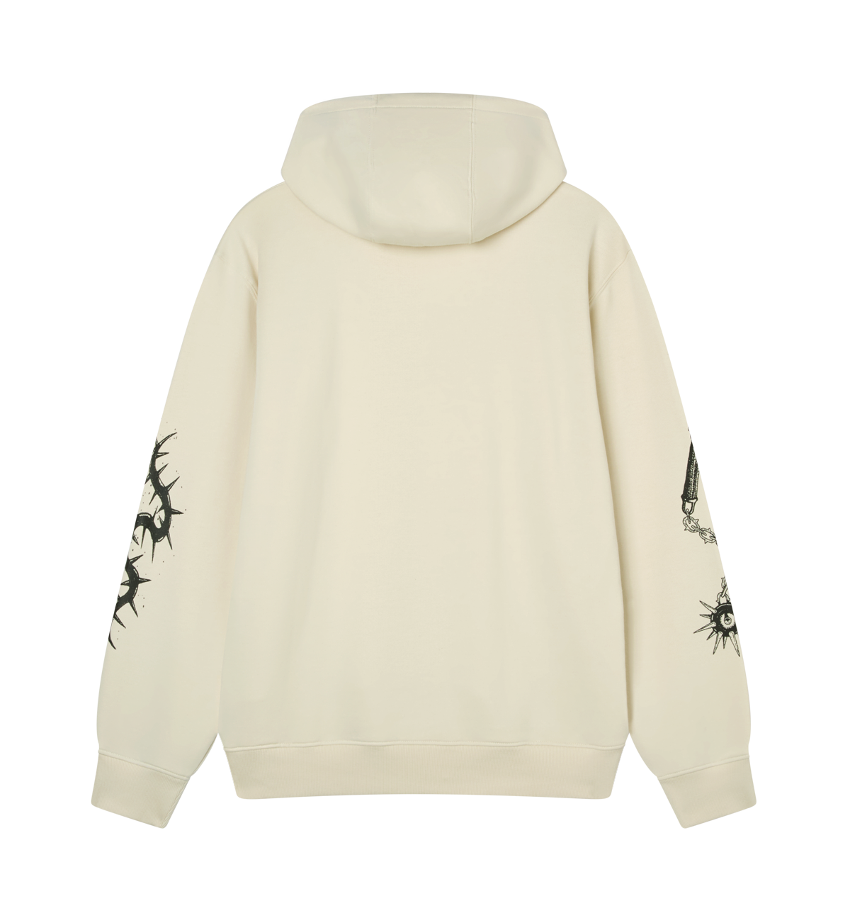 capita-dark-horse-hood-felpa-cappuccio-off-white image 2