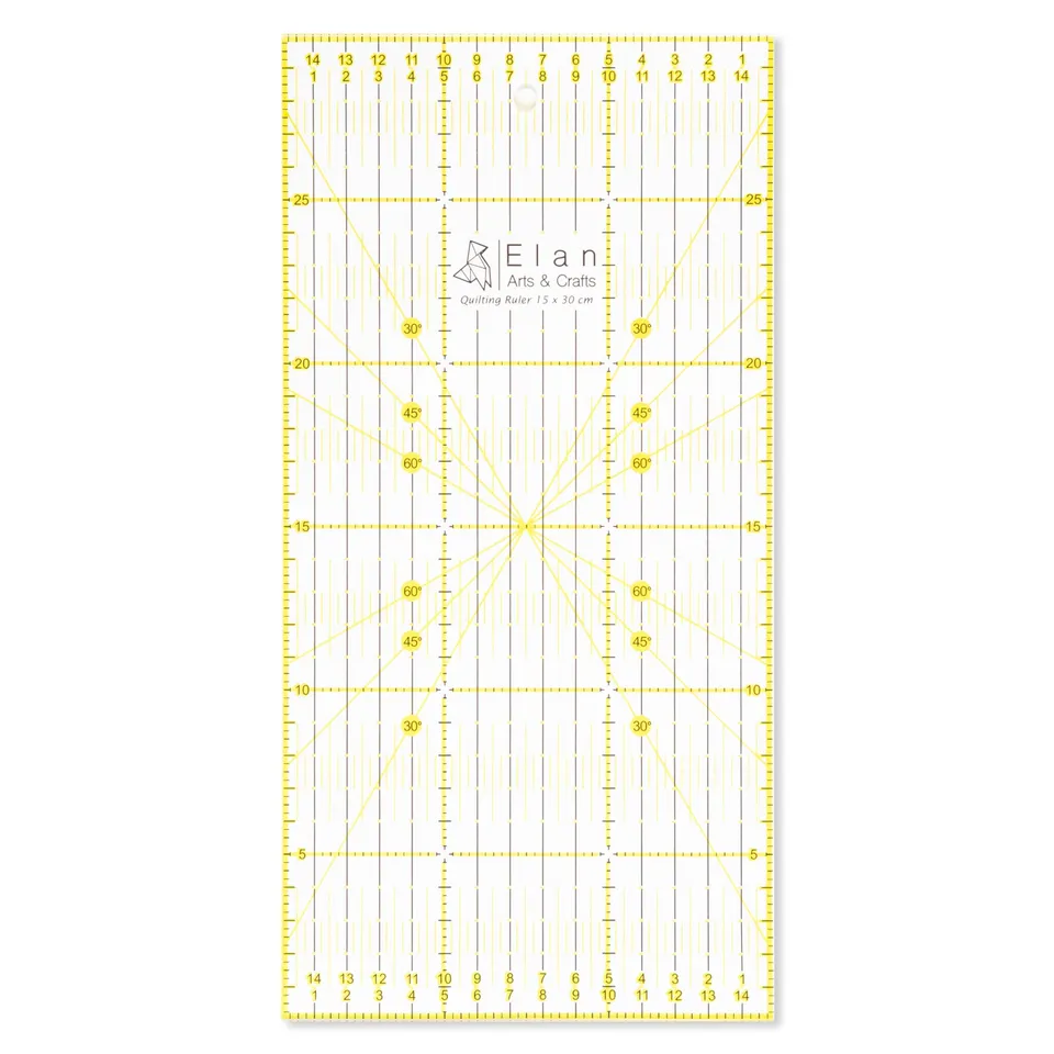 elan-righello-per-patchwork-30x15-cm-antiscivolo-da-sarta image 1