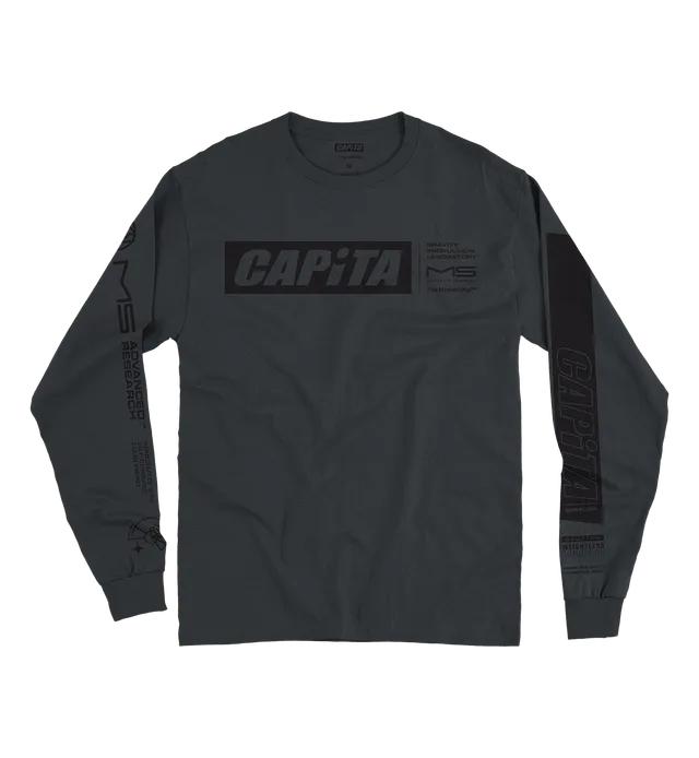 capita-mothership-long-sleeve-charcoal-maglia-manica-lunga image 1