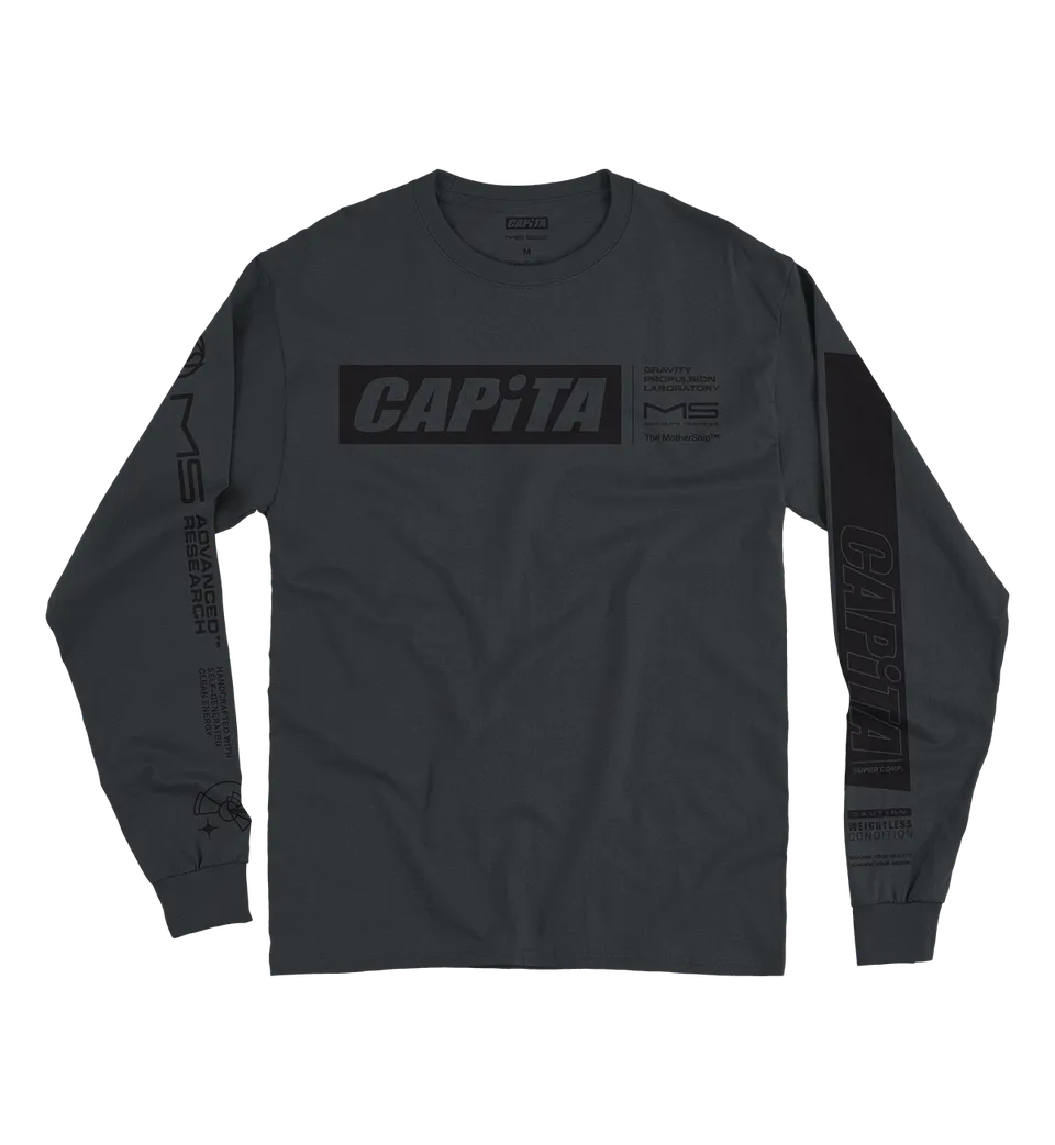 capita-mothership-long-sleeve-charcoal-maglia-manica-lunga image 1