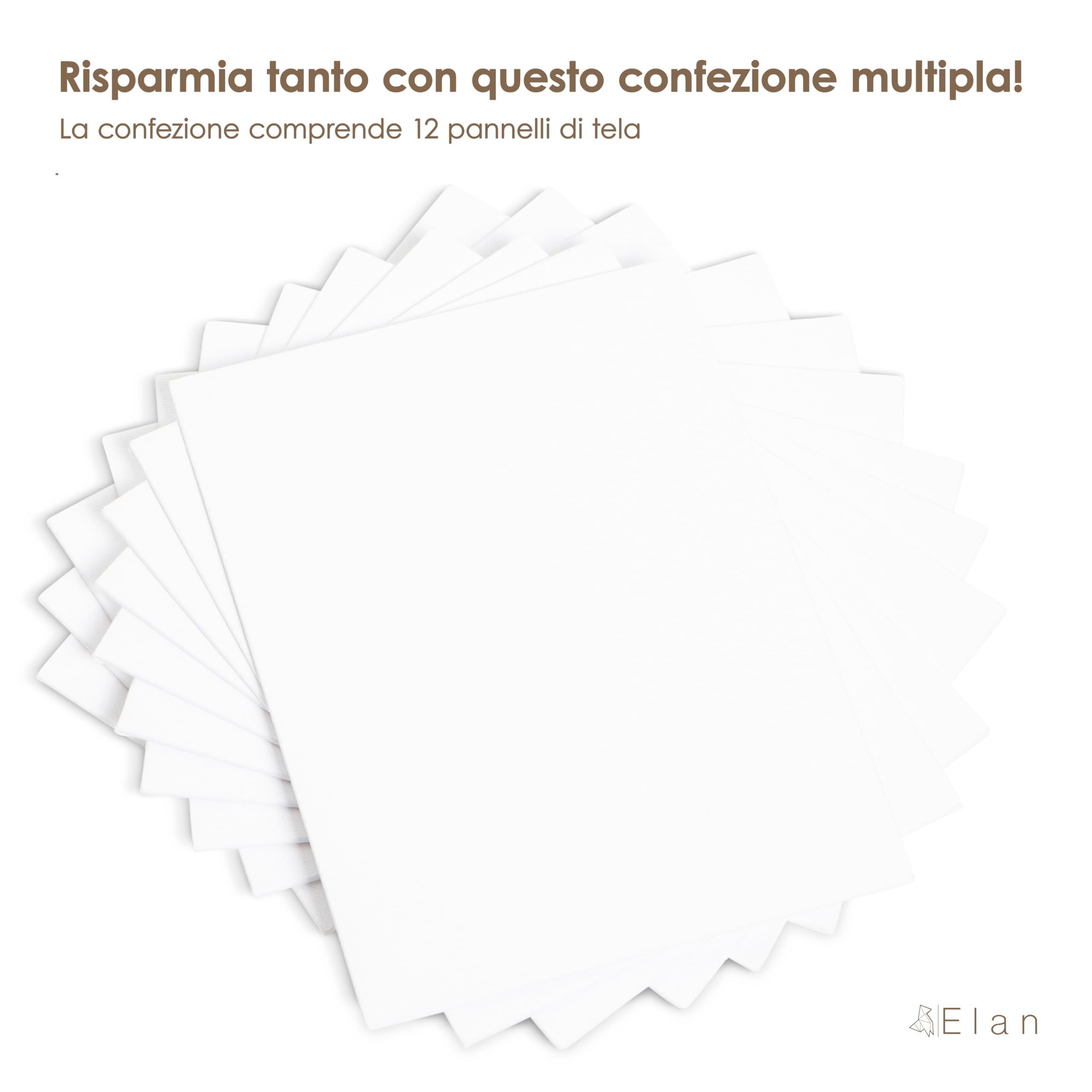elan-tela-per-dipingere-20x25-cm-set-da-12-pannelli-cartone-telato-280-gsm image 3