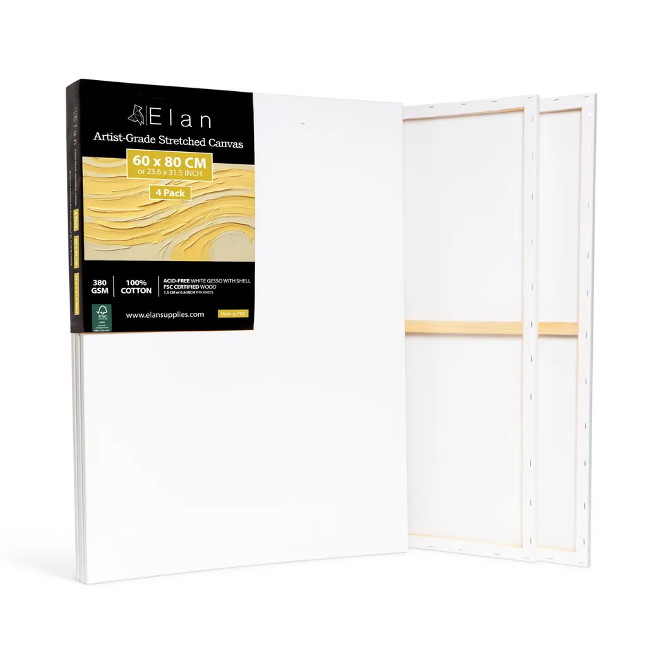 elan-tela-per-dipingere-60x80-cm-set-4-tele-380-gsm image 1