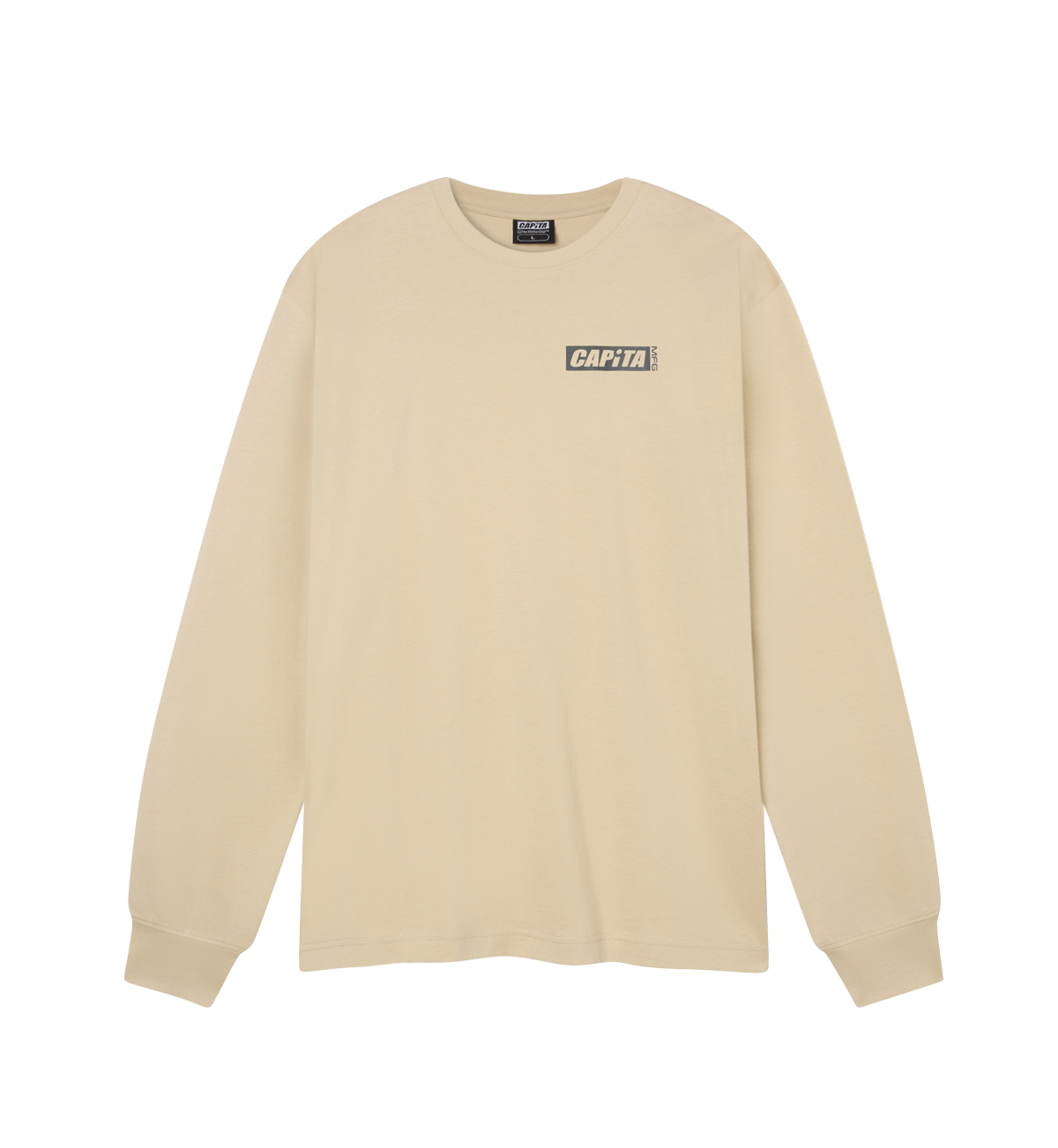 capita-indoor-long-sleeve-tee-t-shirt-manica-lunga-khaki image 2