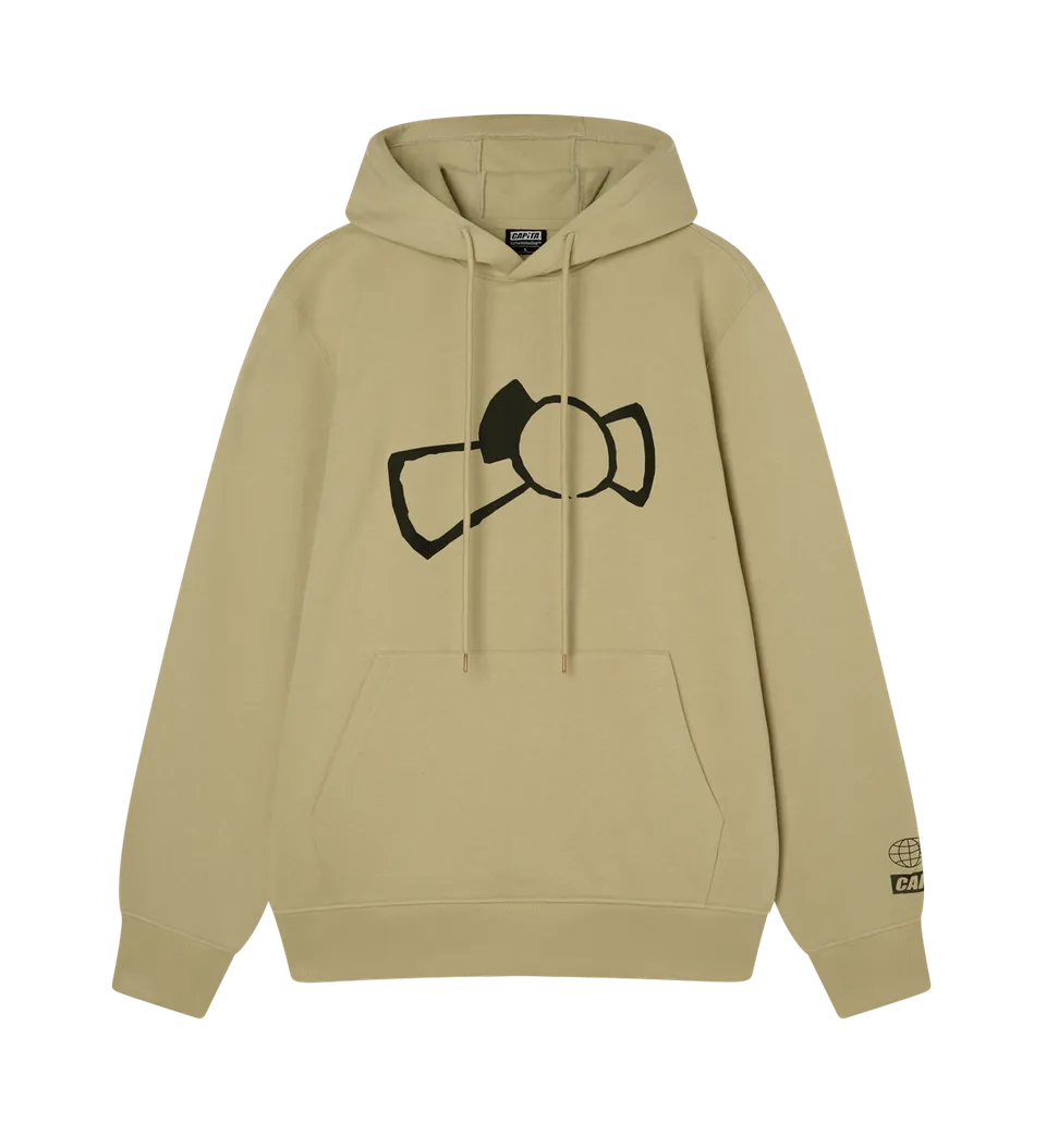 capita-metaphor-felpa-con-cappuccio-khaki image 1