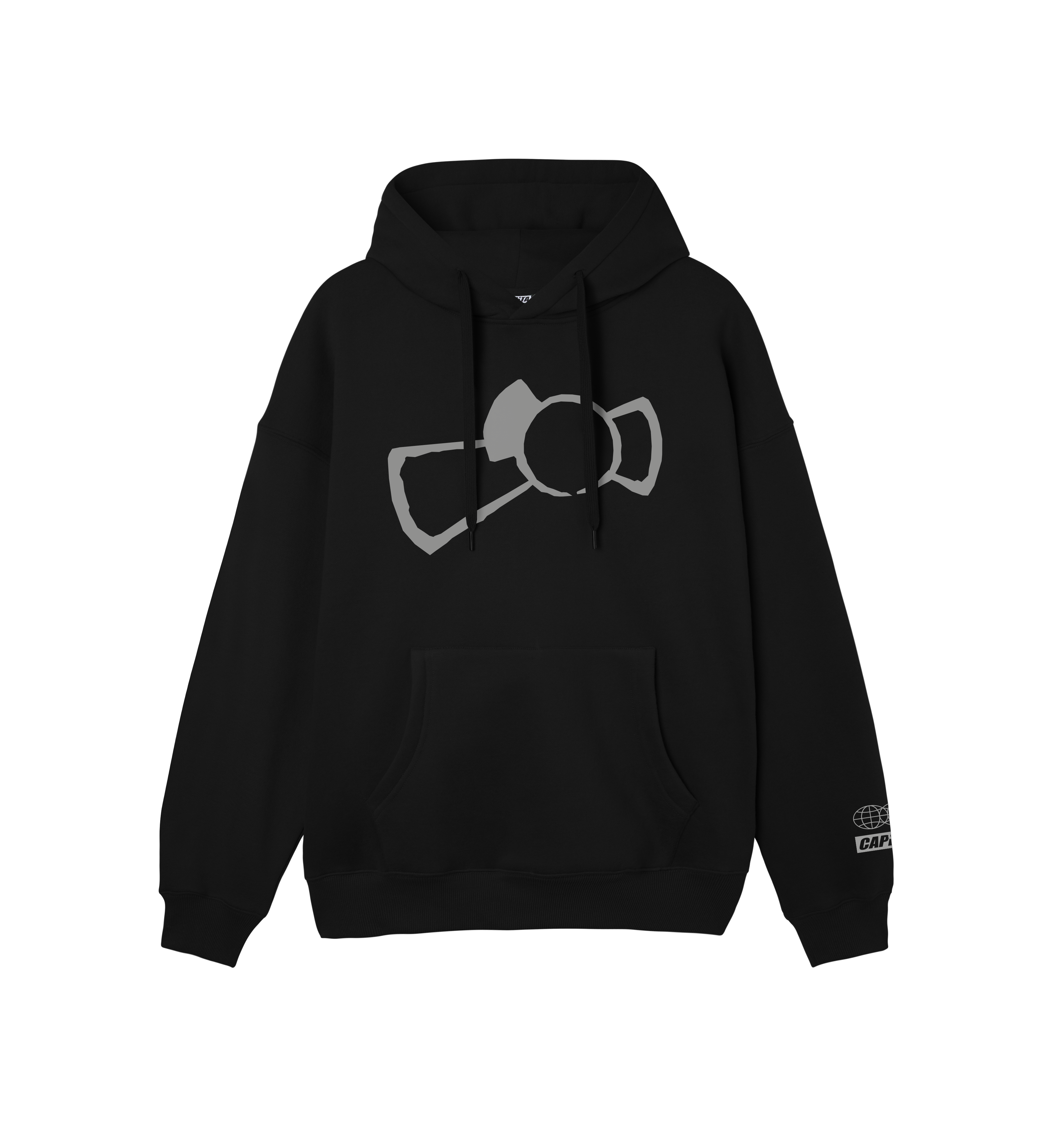 capita-metaphor-hood-felpa-con-cappuccio-nera-relaxed-fit image 4