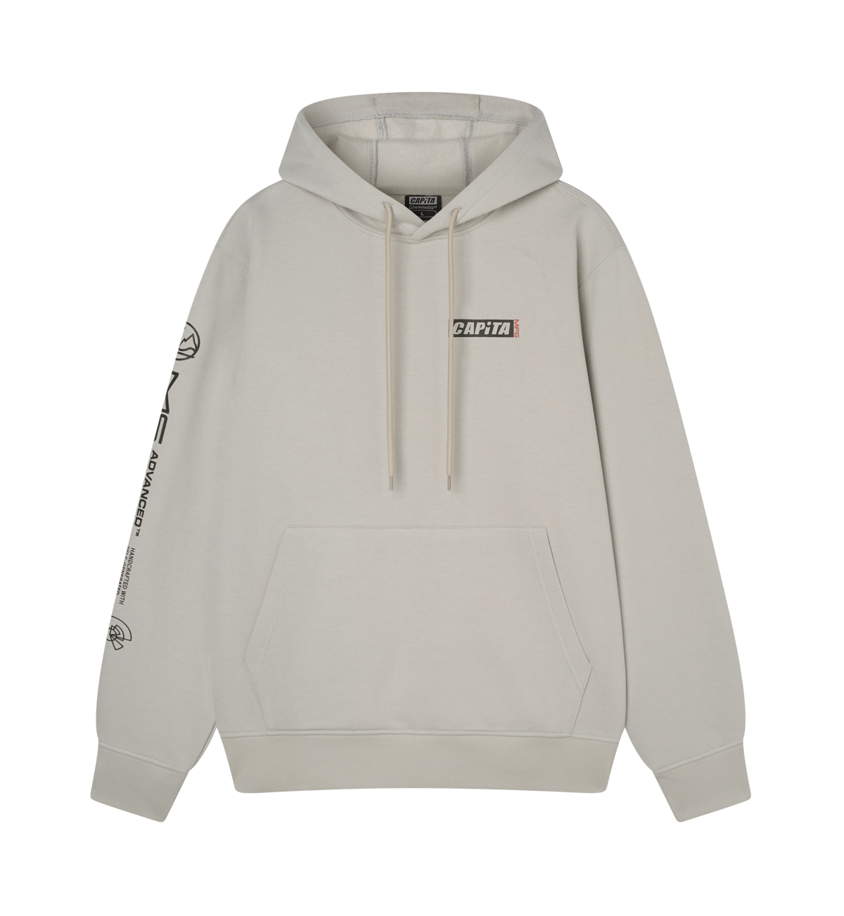 capita-advanced-hood-felpa-con-cappuccio-grigia image 1