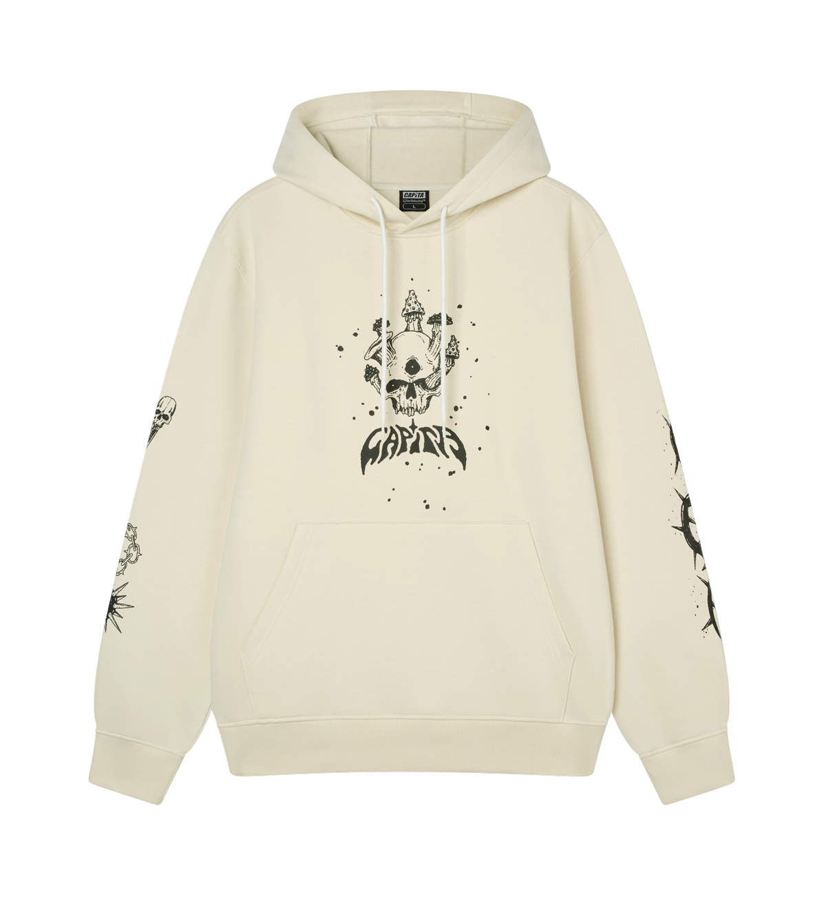 capita-dark-horse-hood-felpa-cappuccio-off-white image 1