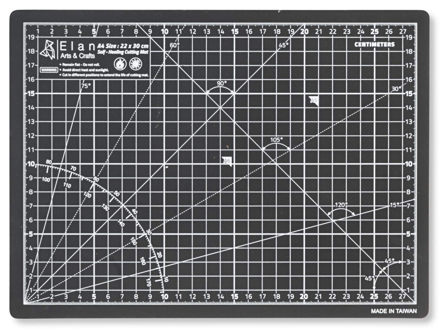 elan-tappetino-da-taglio-a4-nero-22x30-cm-autorigenerante-5-strati image 1