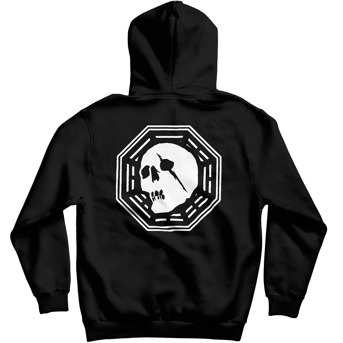 capita-skull-hood-felpa-con-cappuccio-nera-cotone-made-in-italy image 2
