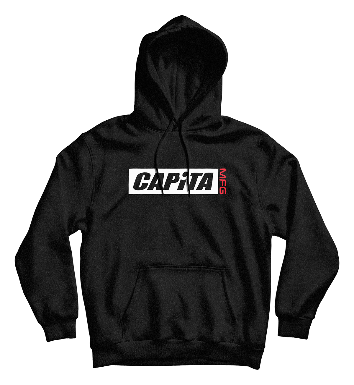 capita-skull-hood-felpa-con-cappuccio-nera-cotone-made-in-italy image 1